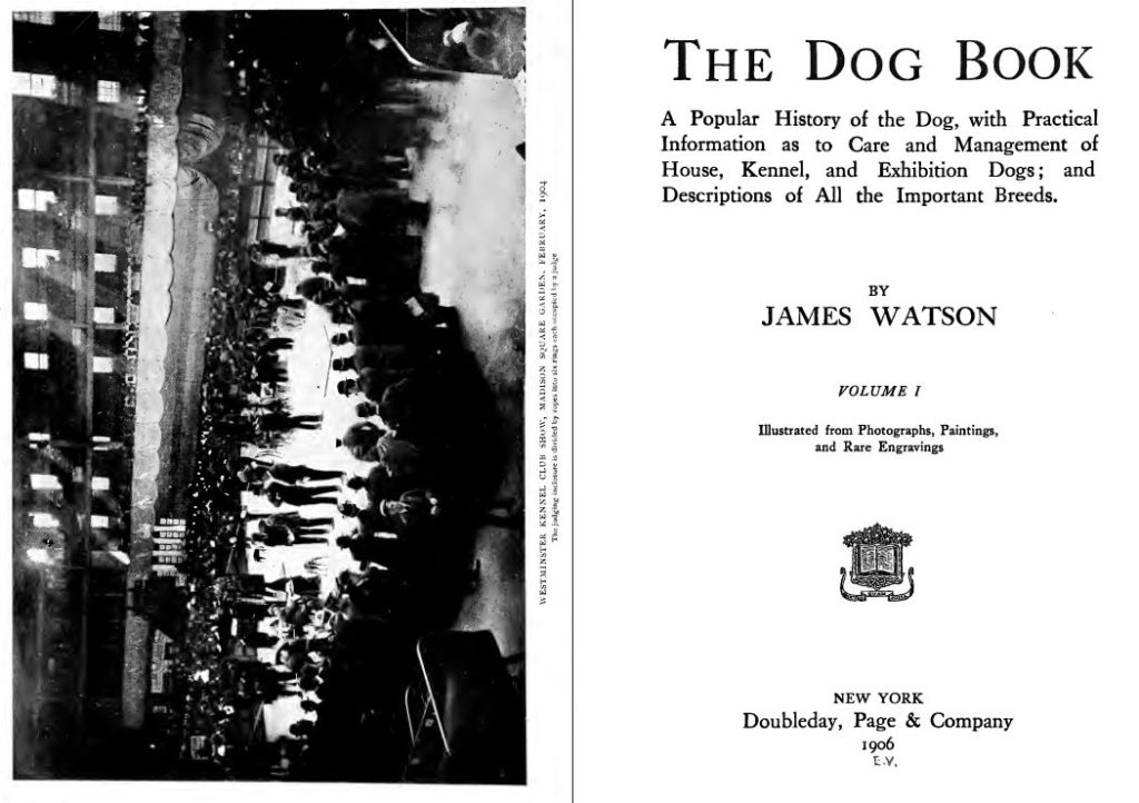 1906 The Dog Book by James Watson (New York,USA)