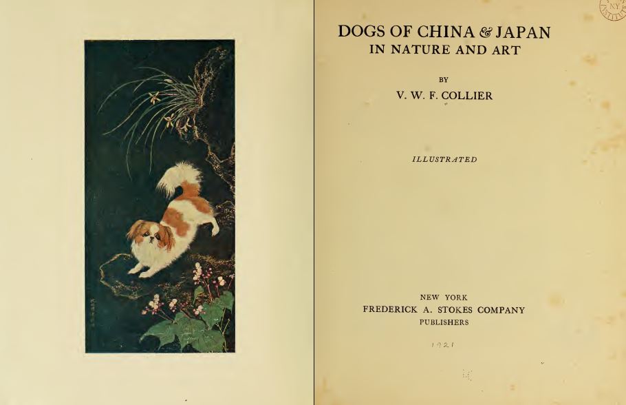 1921 "Dogs of China & Japan in nature and art" 
