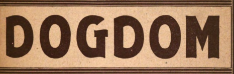 Архив американского журнала «Dogdom» 1900-1941гг.